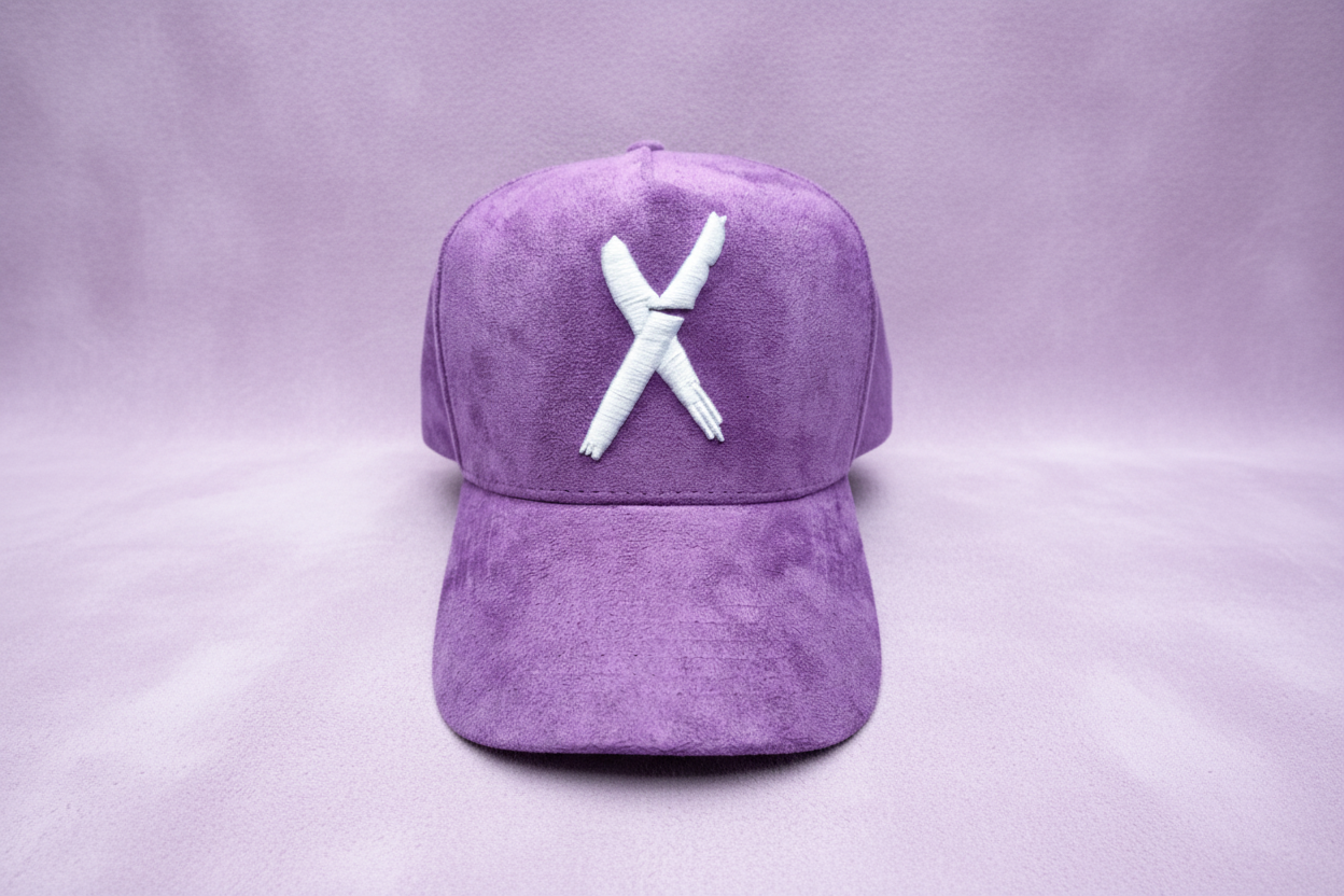 Lavender/White Suede