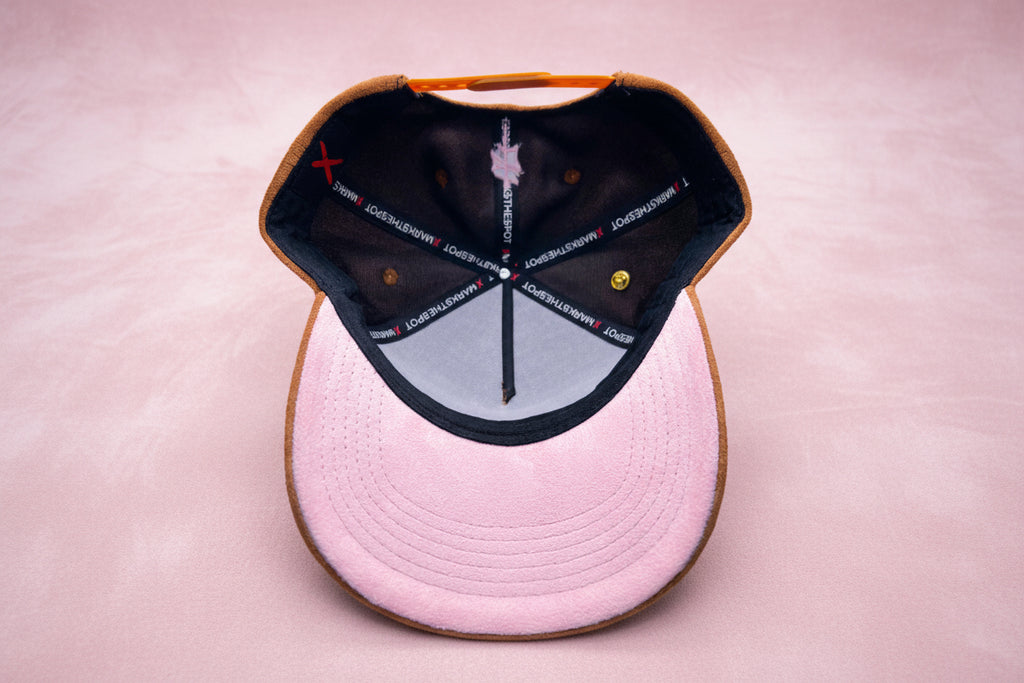 Brown/Pink Suede
