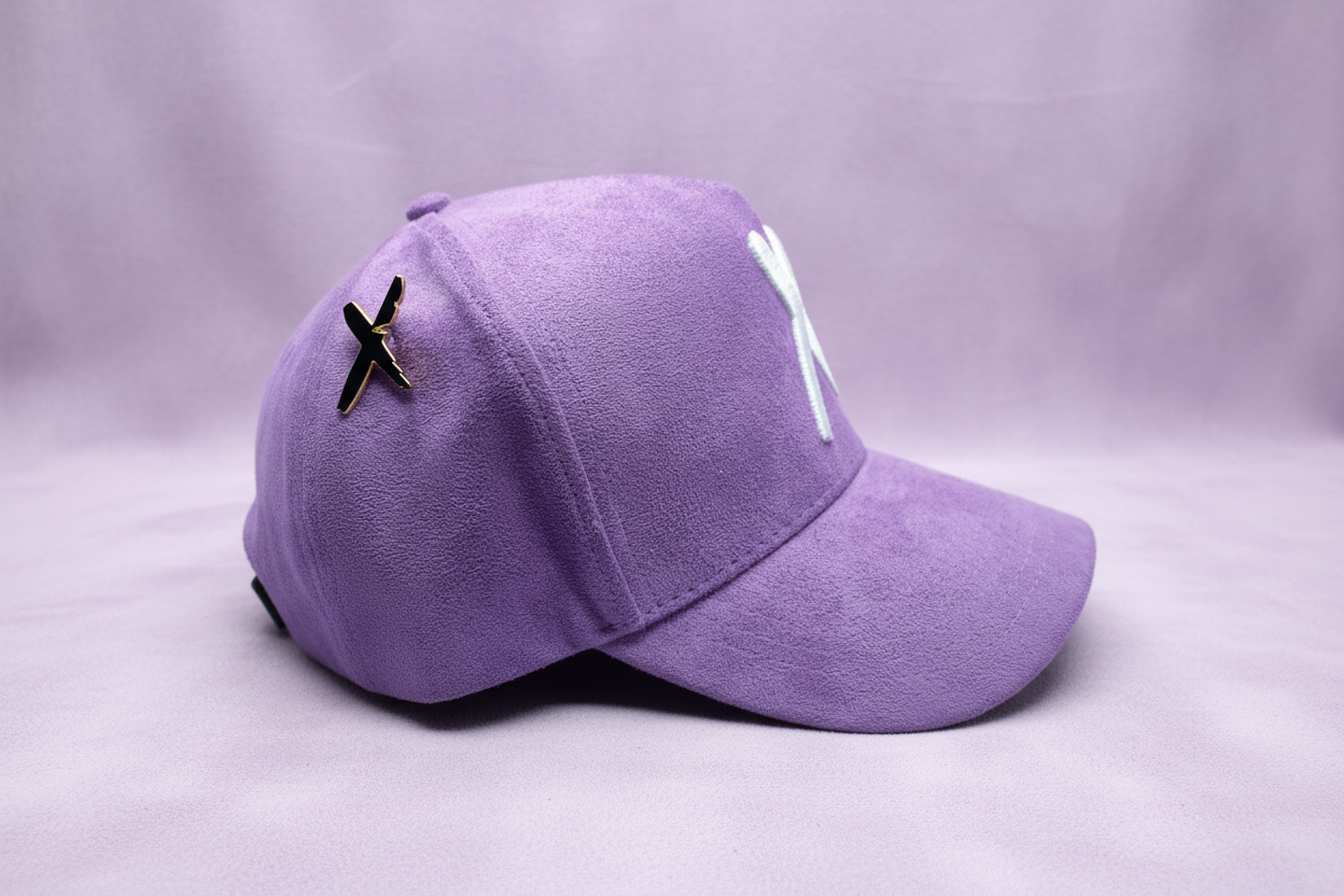 Lavender/White Suede