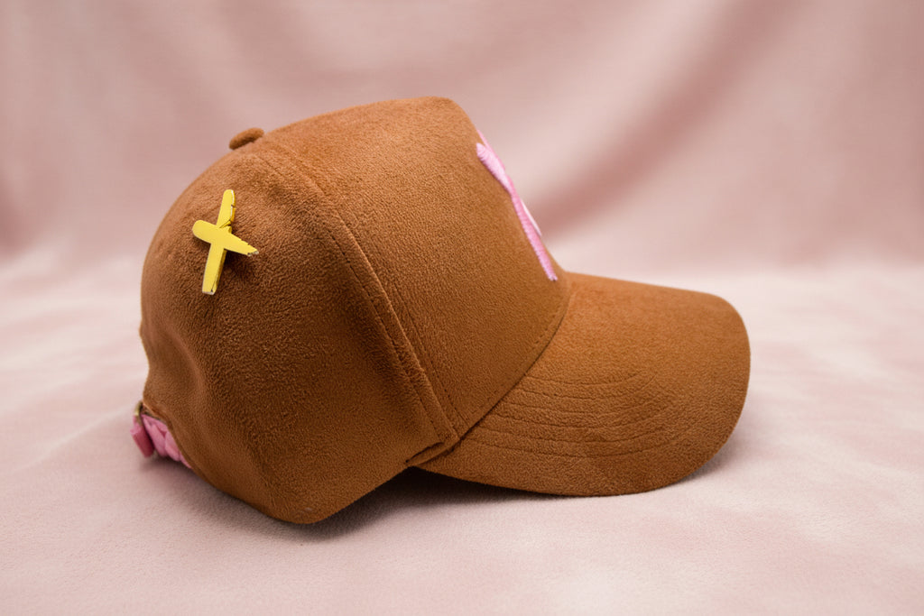 Brown/Pink Suede