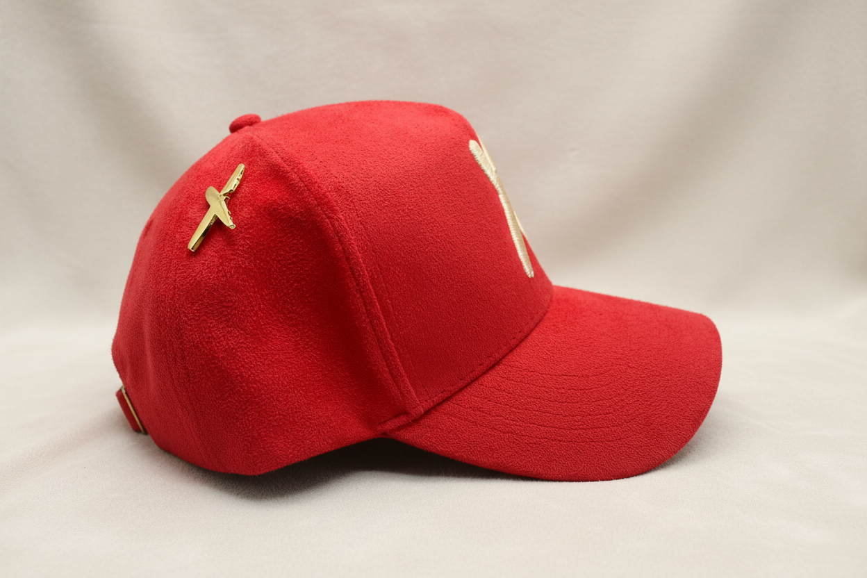 Red/Off-White Suede